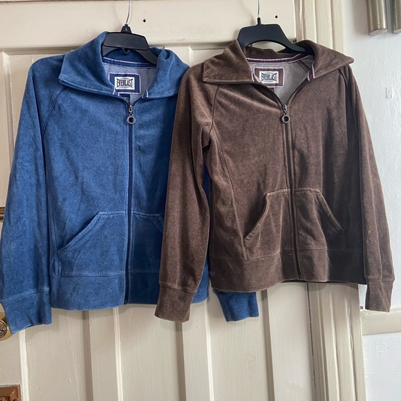 Everlast Women’s Velvet Zip Up Sweatshirts Size Small - Picture 2 of 9